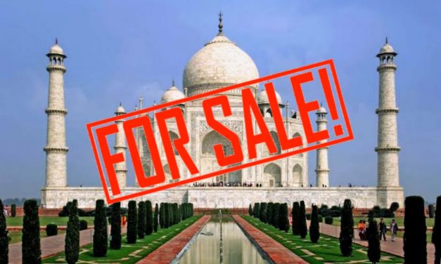 “The Magnificent Taj Mahal Up For Sale”